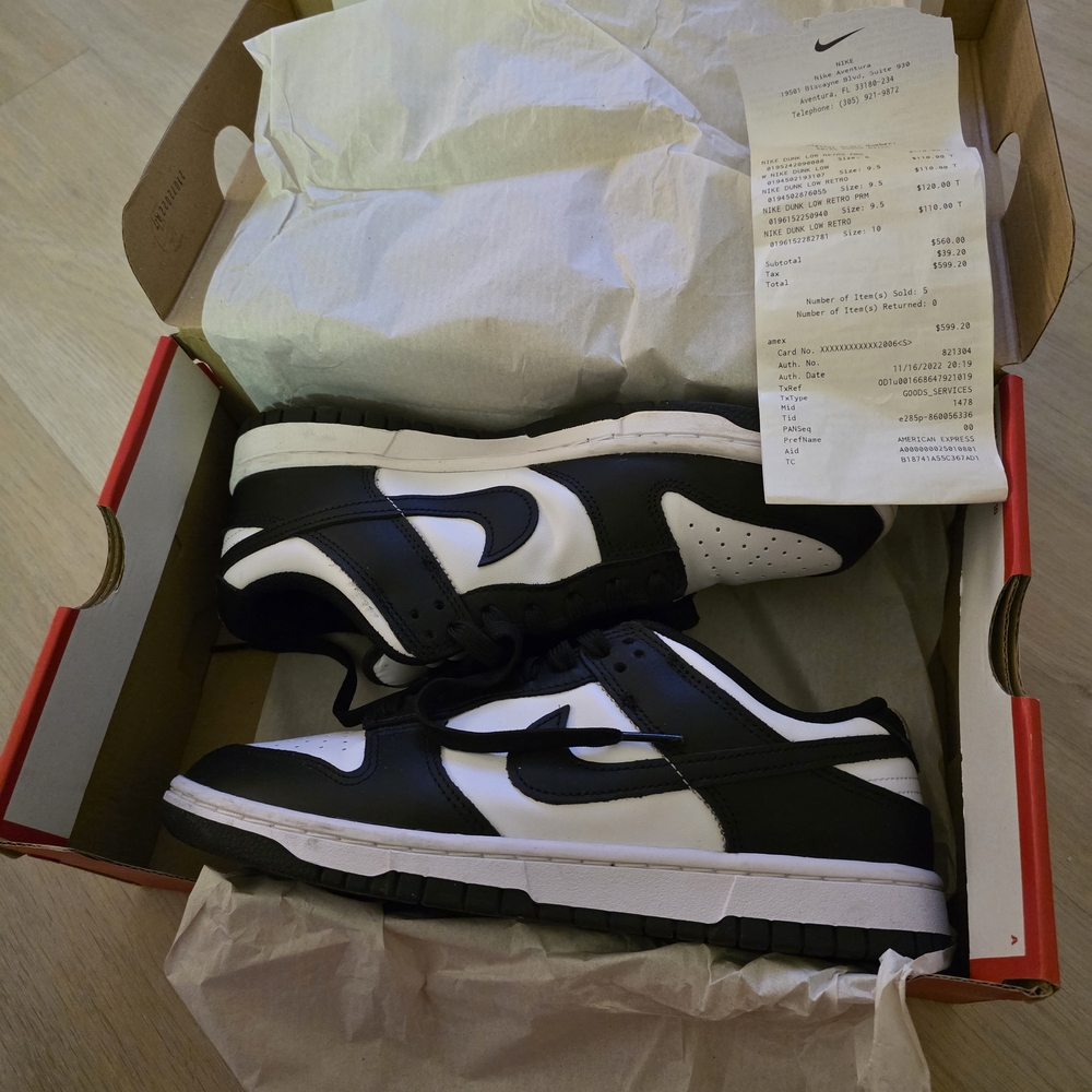 Nike Dunks Panda Womens Size 9.5